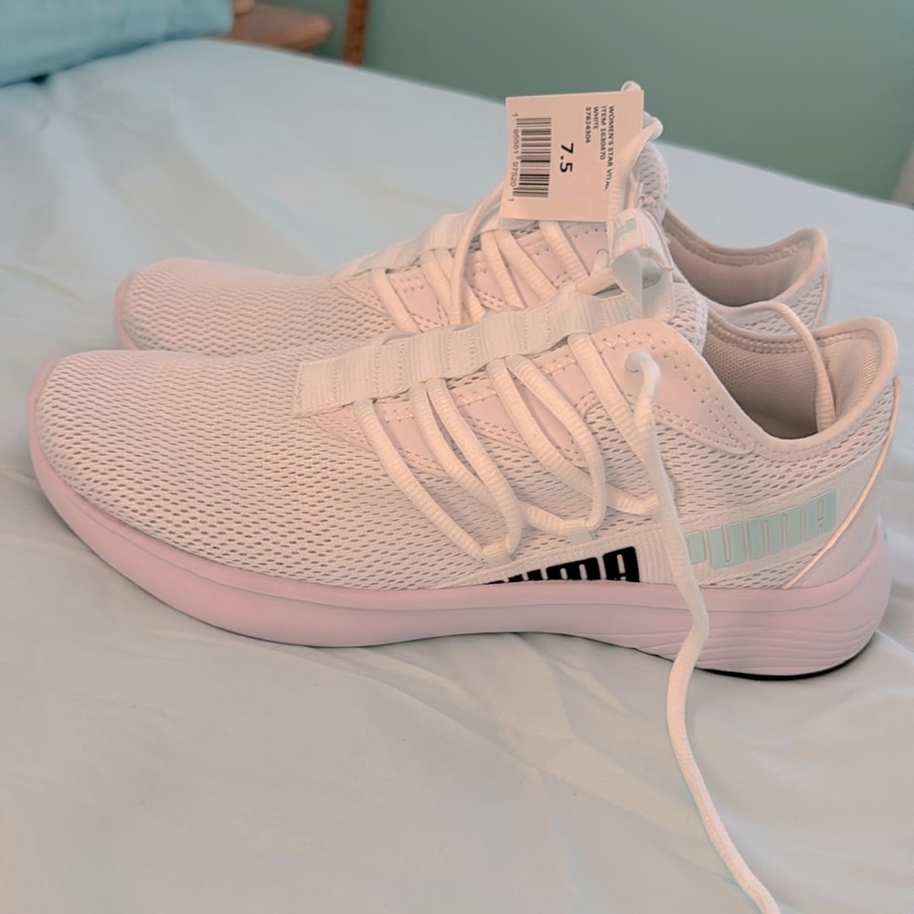 Puma tennis shoes.
